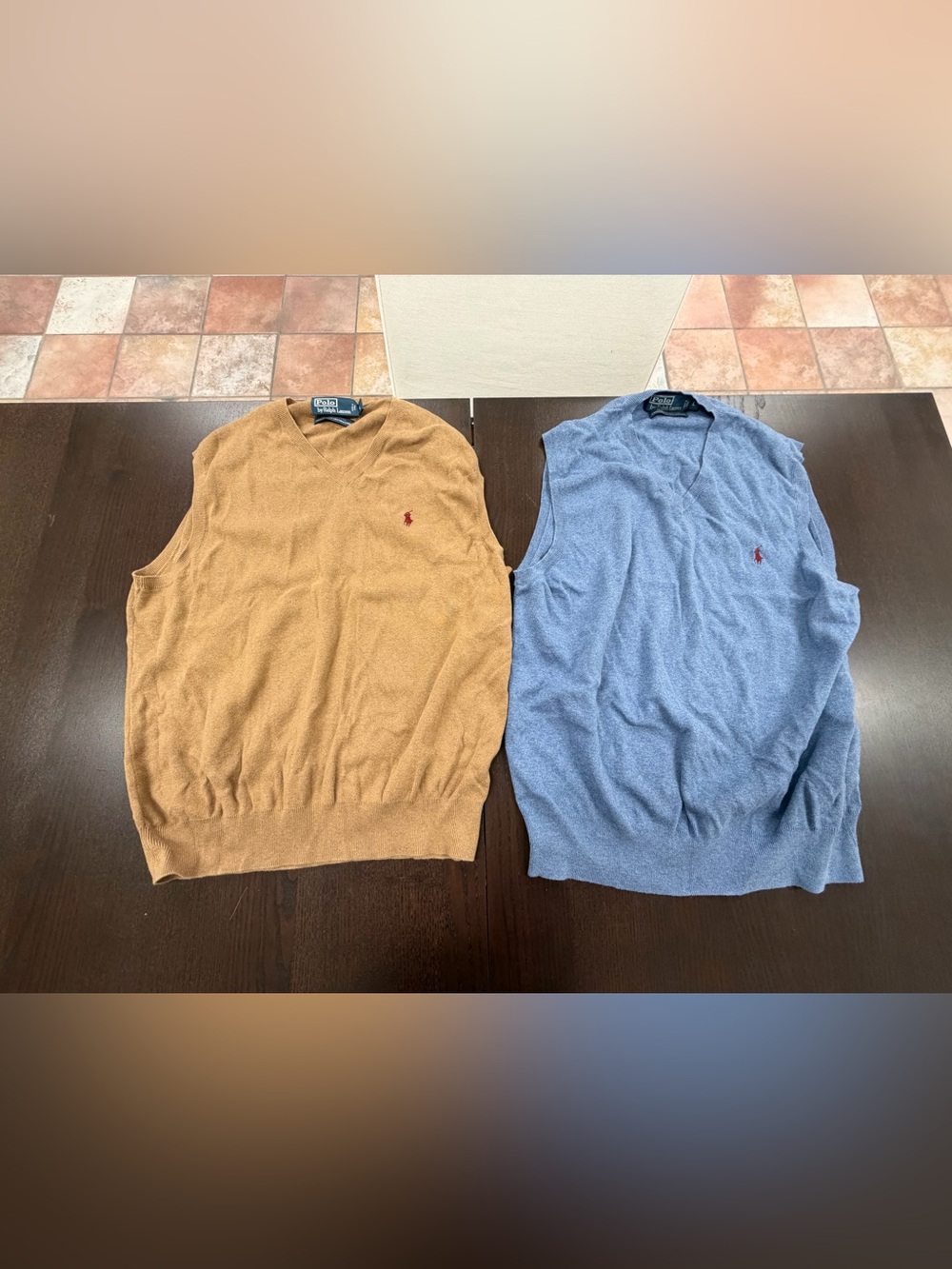 Two size large mens sweater vest